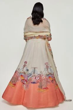 Aisha Rao Peach & Ivory Embellished Lehenga Set -Inca Sales Store 1211ar7 3
