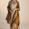 Shorshe Antique Gold Handloom Tissue Dupatta -Inca Sales Store 1211sh33 1