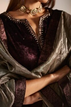 Shorshe Slate Silver Handloom Tissue Dupatta 10 Shorshe Slate Silver Handloom Tissue Dupatta -Inca Sales Store 1211sh39 4