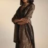 Shorshe Black Brocade Silk Dupatta -Inca Sales Store 1211sh41 1