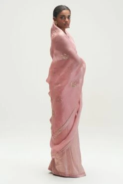 Kshitij Jalori Pale Pink Naaz Sadra Embellished Sari -Inca Sales Store 1212ks23 4