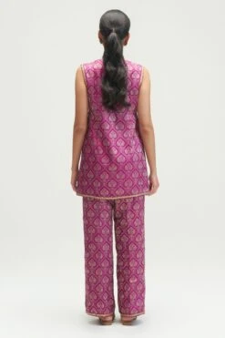 Kshitij Jalori Amethyst Silk Brocade Kurta Set -Inca Sales Store 1212ks37 5