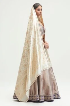 Kshitij Jalori Charcoal Chorbandh Embroidered Lehenga Set 9 Kshitij Jalori Charcoal Chorbandh Embroidered Lehenga Set -Inca Sales Store 1212ks68 3