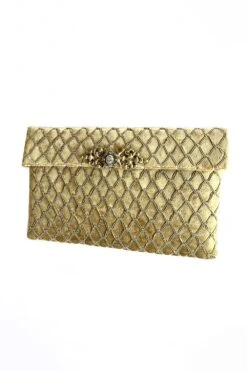 KOKOMMO Golden Velvet Embroidered Clutch -Inca Sales Store 124kkmm3 3