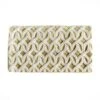 KOKOMMO Ivory Geometric Embellished Clutch