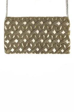 KOKOMMO Gold Geometric Embellished Clutch -Inca Sales Store 124kkmm7 2