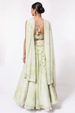 DUARA Pastel Green Embellished Lehenga Set -Inca Sales Store 124ua4 5