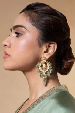 Turquoise Jewels Green Kundan Necklace Set -Inca Sales Store 12523tou7 3