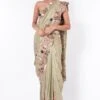 Anamika Khanna Green Embroidered Sari Set -Inca Sales Store 128ak8 1