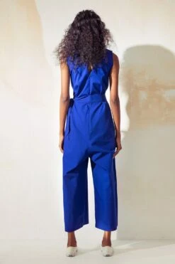 Khara Kapas Electric Blue Fitted Jumpsuit -Inca Sales Store 12923kk1 5