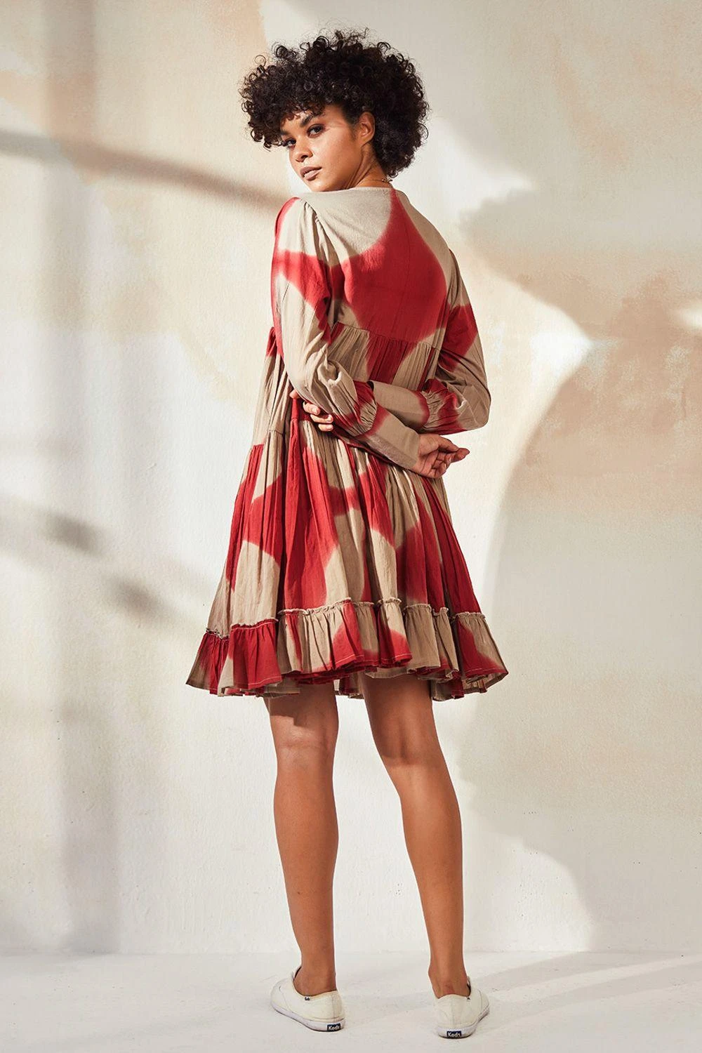 Khara Kapas Ruby Clamp Dyed Dress 7 Khara Kapas Ruby Clamp Dyed Dress - Image 5