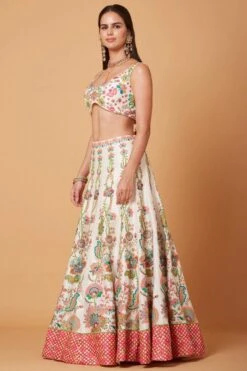 Siddhartha Bansal Ivory Floral Embellished Lehenga Set 9 Siddhartha Bansal Ivory Floral Embellished Lehenga Set -Inca Sales Store 12sbl5 3