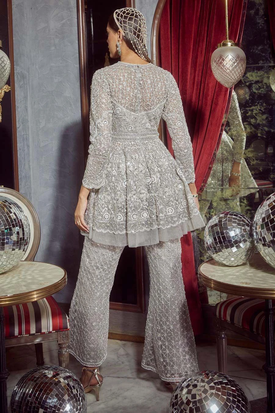 Devika Bhayana Bellatrix Embellished Peplum & Flared Pants 9 Devika Bhayana Bellatrix Embellished Peplum & Flared Pants - Image 7