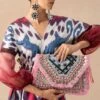 Vipul Shah Pink Banjara Embroidered Clutch 1 Vipul Shah Pink Banjara Embroidered Clutch -Inca Sales Store 131123vs10 1