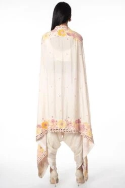 Mishru Ivory Floral Embellished Cape Set -Inca Sales Store 1311mis3 5