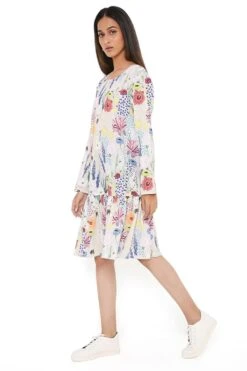 PS Pret By Payal Singhal Floral Printed Frill Hem Dress -Inca Sales Store 1311ps11 3