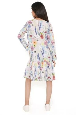 PS Pret By Payal Singhal Floral Printed Frill Hem Dress -Inca Sales Store 1311ps11 6