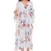 PS Pret By Payal Singhal Grey Floral Pinted Kaftan -Inca Sales Store 1311ps18 1