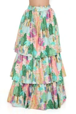 Payal Singhal Peach Kuno Printed Lehenga Set 14 Payal Singhal Peach Kuno Printed Lehenga Set -Inca Sales Store 1311psn1 6