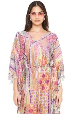 PS Pret By Payal Singhal Multicoloured African Print Kaftan With Tassels 8 PS Pret By Payal Singhal Multicoloured African Print Kaftan With Tassels -Inca Sales Store 1311psn11 3