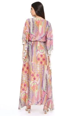 PS Pret By Payal Singhal Multicoloured African Print Kaftan With Tassels 9 PS Pret By Payal Singhal Multicoloured African Print Kaftan With Tassels -Inca Sales Store 1311psn11 4