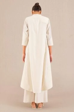 AMPM Afza Timeless Ivory Chanderi Jacket Set -Inca Sales Store 131223ampm3 3