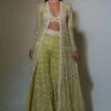 Ritika Mirchandani Lime Green Hand Embroidered Jacket Set 2 Ritika Mirchandani Lime Green Hand Embroidered Jacket Set -Inca Sales Store 1312rm1 1
