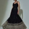 Ritika Mirchandani Black Chrome Embroidered Anarkali Set -Inca Sales Store 1312rm13 1