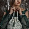 Lovetobag Emerald Green Hand Embellished Bijoux Potli