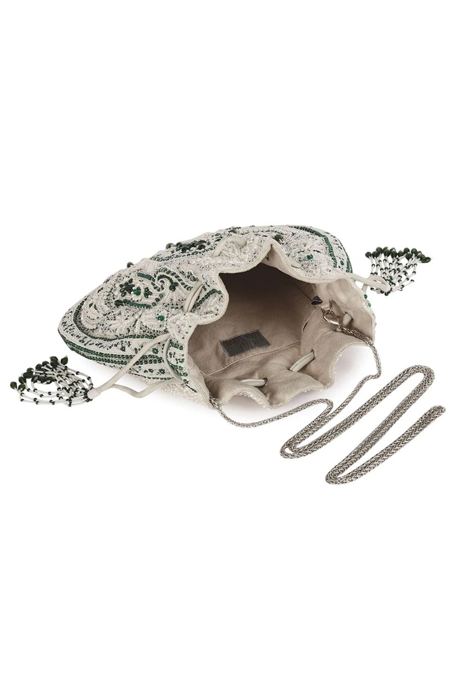 Lovetobag Emerald Green Hand Embellished Bijoux Potli 6 Lovetobag Emerald Green Hand Embellished Bijoux Potli - Image 4