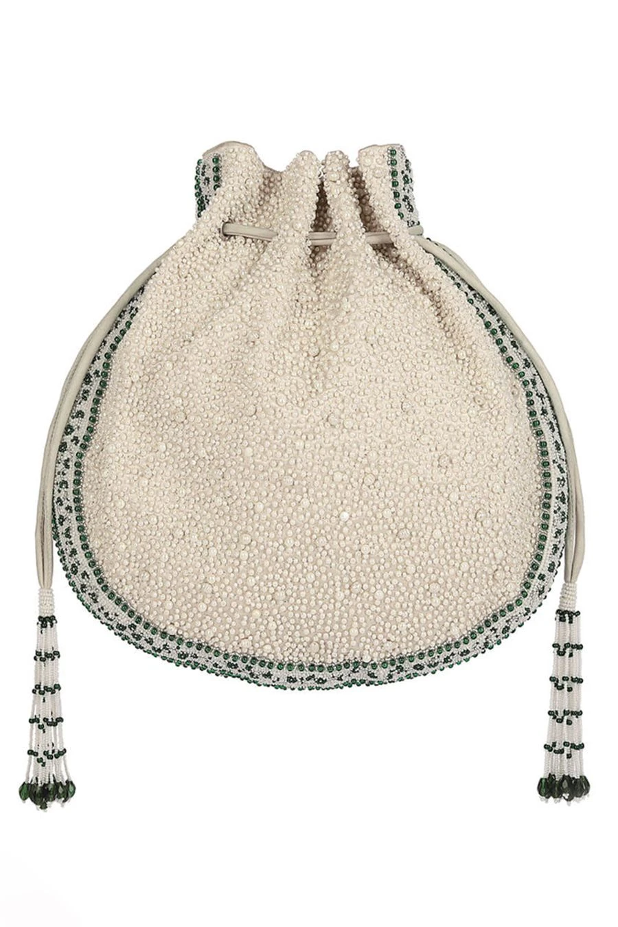 Lovetobag Emerald Green Hand Embellished Bijoux Potli 7 Lovetobag Emerald Green Hand Embellished Bijoux Potli - Image 5