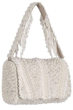 Lovetobag Ivory Viera Hand Embellished Clutch -Inca Sales Store 132lv15 3