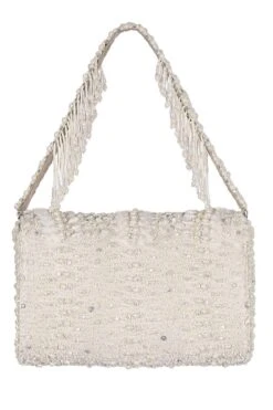 Lovetobag Ivory Viera Hand Embellished Clutch -Inca Sales Store 132lv15 5