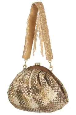 Lovetobag Gold Hand Embellished Pouch -Inca Sales Store 132lv19 2 1