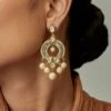 Divya Chugh Green Swarovski Chandbaalis