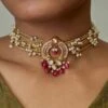 Divya Chugh Red Swarovski Kundan Choker -Inca Sales Store 1332023dic49 1