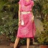 Twenty Nine Pink Tie & Dye Bandhani Dress