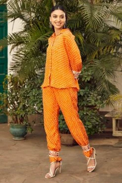 Twenty Nine Orange Tie & Dye Bandhani Top -Inca Sales Store 13323tn9 2