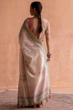 Swatti Kapoor Svet White Beaded Blouse 9 Swatti Kapoor Svet White Beaded Blouse -Inca Sales Store 13623sk23 4