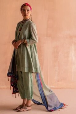 Swatti Kapoor Pink Handblock Printed Headband -Inca Sales Store 13623sk28 3