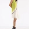 Richa Khemka Lime & Beige Shaded Dress -Inca Sales Store 13723rk5 1