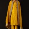 AROHI Yellow Jacket Style Kurta Set