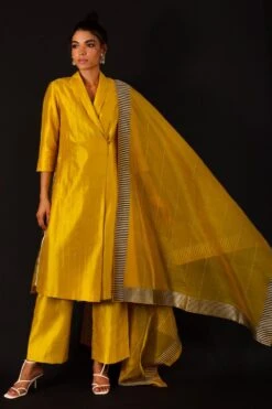 AROHI Yellow Jacket Style Kurta Set 9 AROHI Yellow Jacket Style Kurta Set -Inca Sales Store 139ar17 2