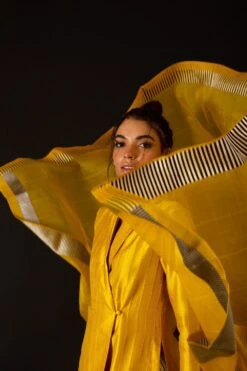 AROHI Yellow Jacket Style Kurta Set 11 AROHI Yellow Jacket Style Kurta Set -Inca Sales Store 139ar17 4