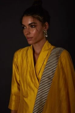 AROHI Yellow Jacket Style Kurta Set 12 AROHI Yellow Jacket Style Kurta Set -Inca Sales Store 139ar17 5