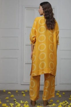 Myoho Mustard Hand Embellished Tunic Set -Inca Sales Store 13myo2 4