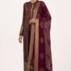 Nakul Sen Wine Cutdana Embroidered Jacket Set -Inca Sales Store 13nsc2 1
