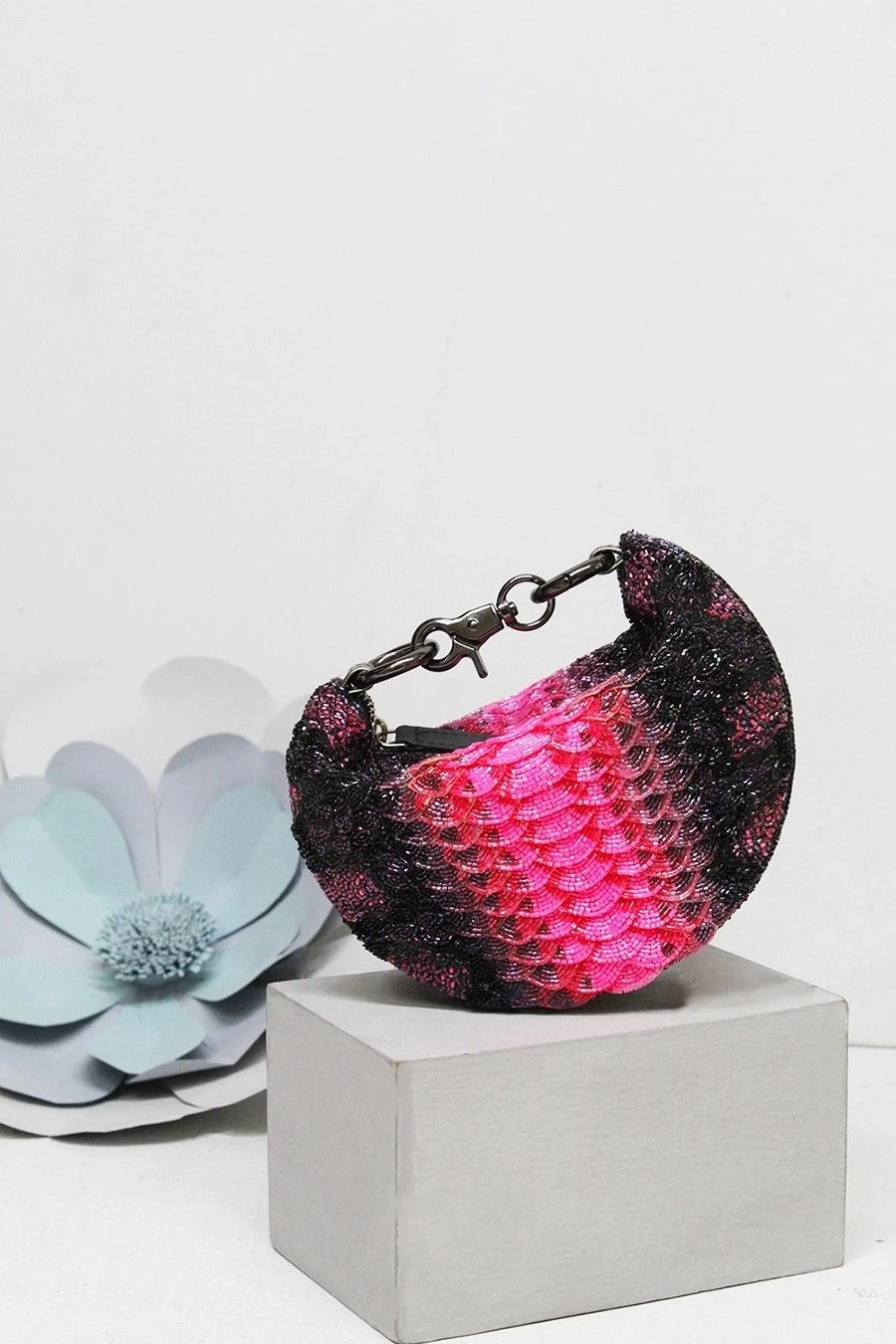Doux Amour Pink & Black Cosmos Bag 3 Doux Amour Pink & Black Cosmos Bag