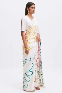 Kshitij Jalori Coconut Sorbet Frida Sari -Inca Sales Store 1404kj31 4