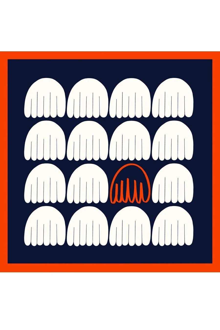 Kshitij Jalori Aalto Deep Navy Scarf 3 Kshitij Jalori Aalto Deep Navy Scarf